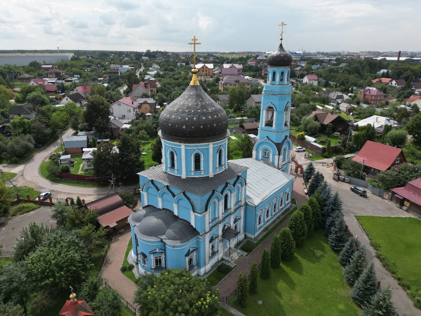 видео с коптера, подольск, покров, церковь, культура,