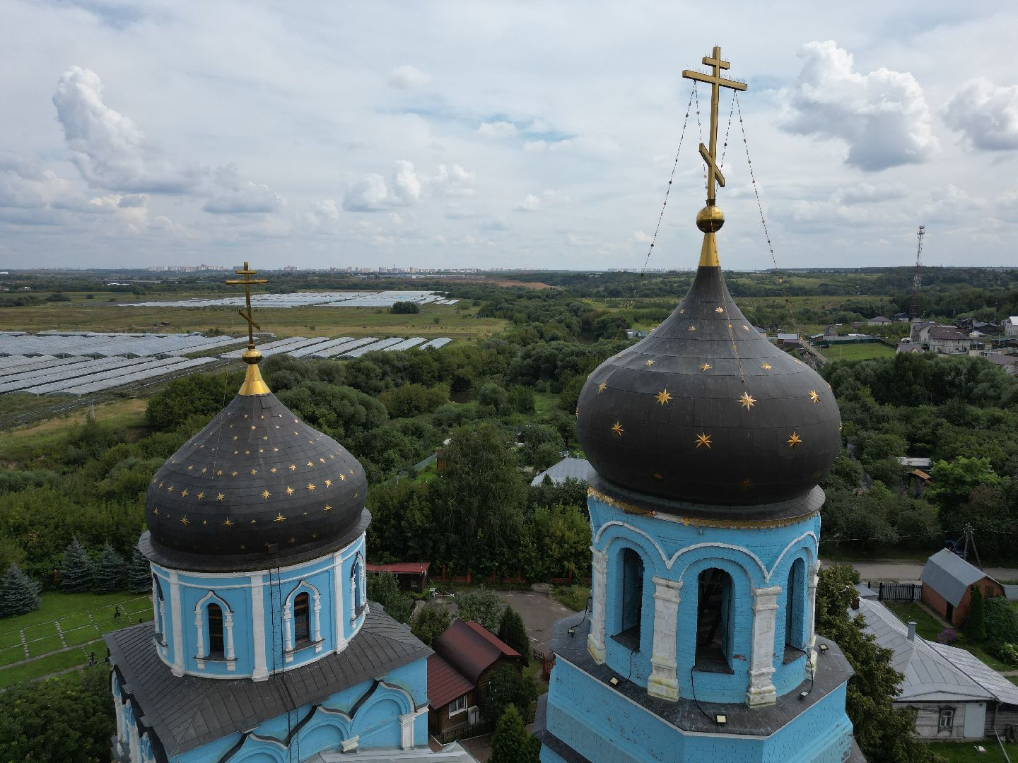 видео с коптера, подольск, покров, церковь, культура,