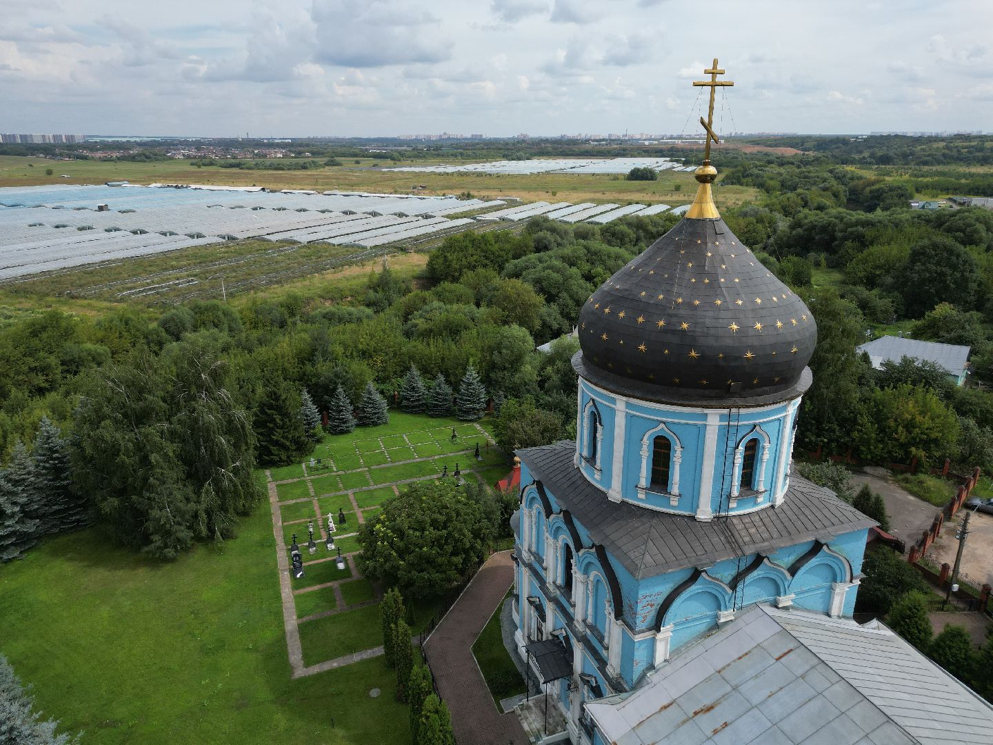 видео с коптера, подольск, покров, церковь, культура,