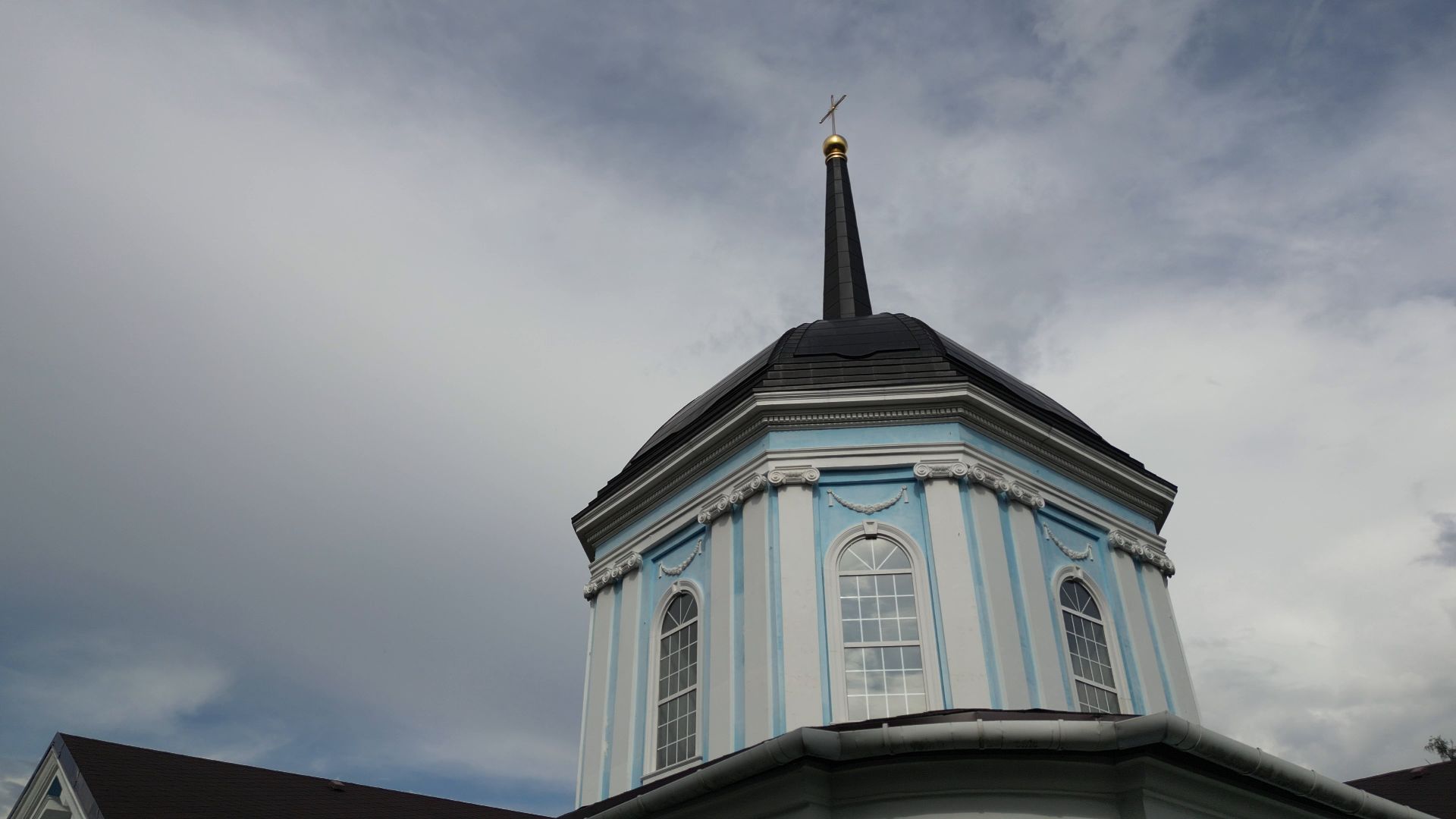 видео с коптера, подольск, церковь, культура,