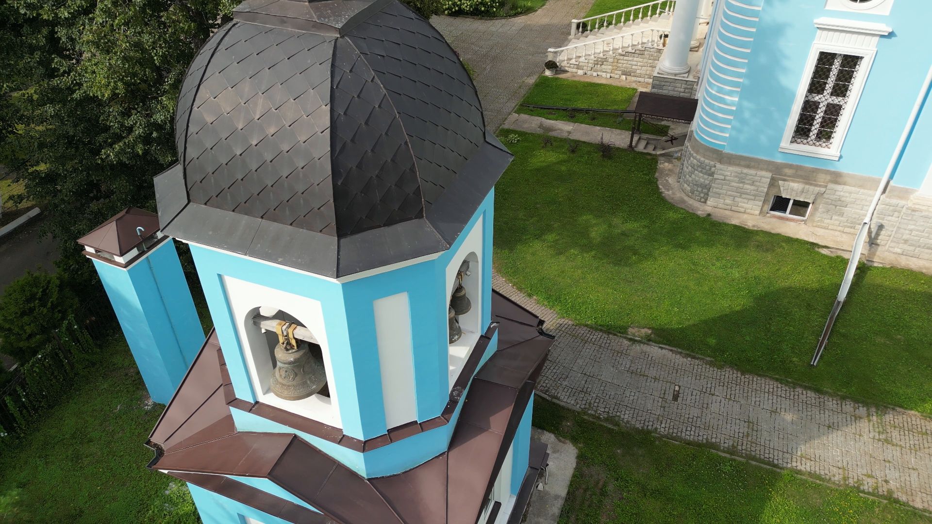 видео с коптера, подольск, церковь, культура,