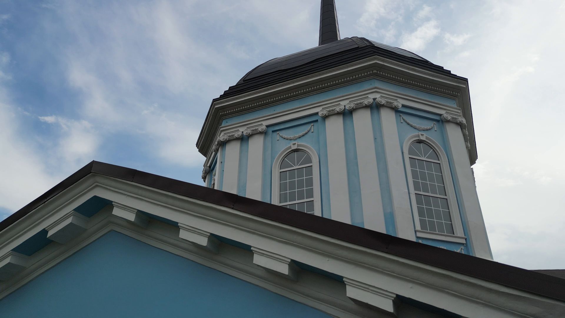 видео с коптера, подольск, церковь, культура,