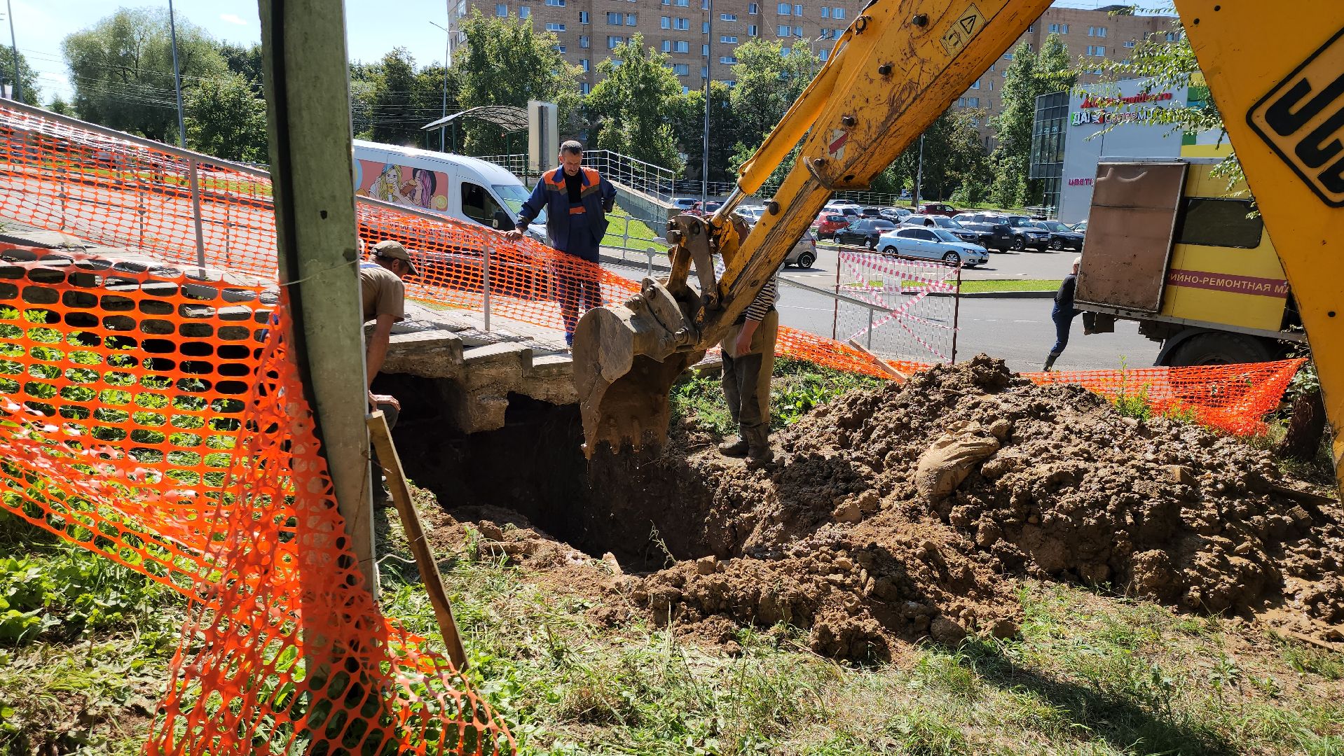 Жкх, Устранение прорыва, Можайск, можайский городской округ, коммунальная служба, московская область, подмосковье,