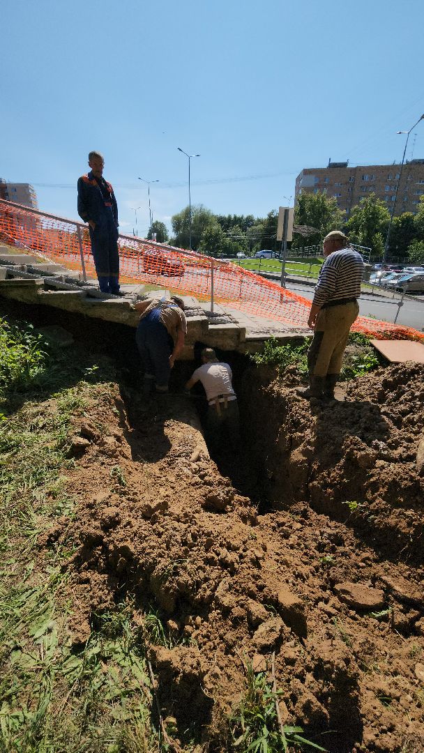 Жкх, Устранение прорыва, Можайск, можайский городской округ, коммунальная служба, московская область, подмосковье,