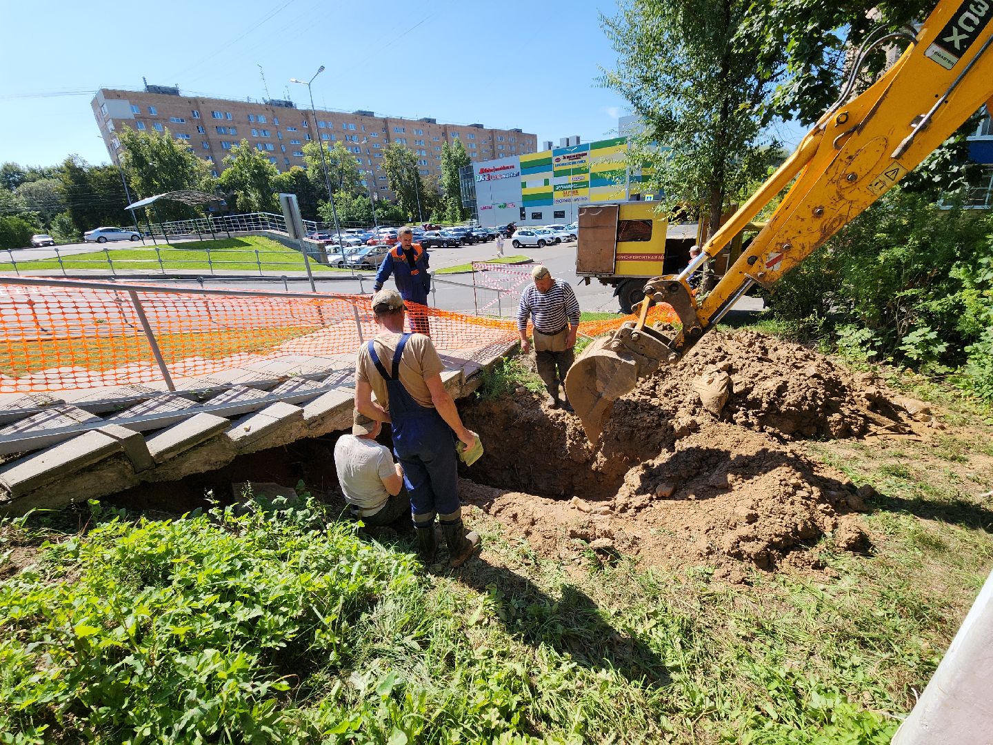 Жкх, Устранение прорыва, Можайск, можайский городской округ, коммунальная служба, московская область, подмосковье,