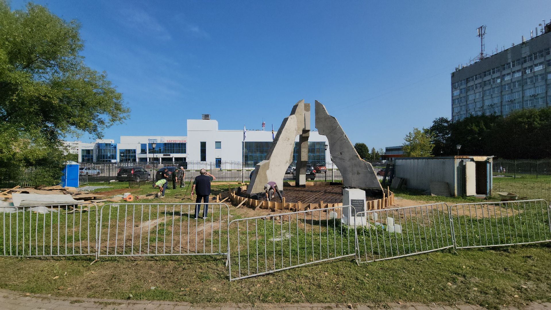 Памятник, Строительство памятника, Памятник ветеранам локальных войн, можайск, можайский городской округ, московская область, подмосковье,