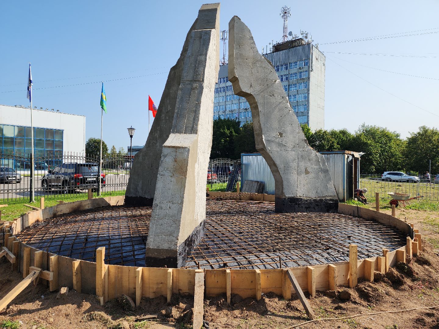 Памятник, Строительство памятника, Памятник ветеранам локальных войн, можайск, можайский городской округ, московская область, подмосковье,