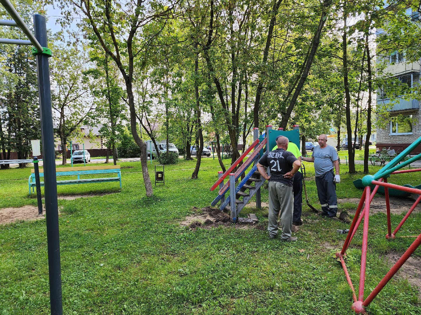 Дубна, Детская площадка, Демонтаж, Замена игровых элементов,