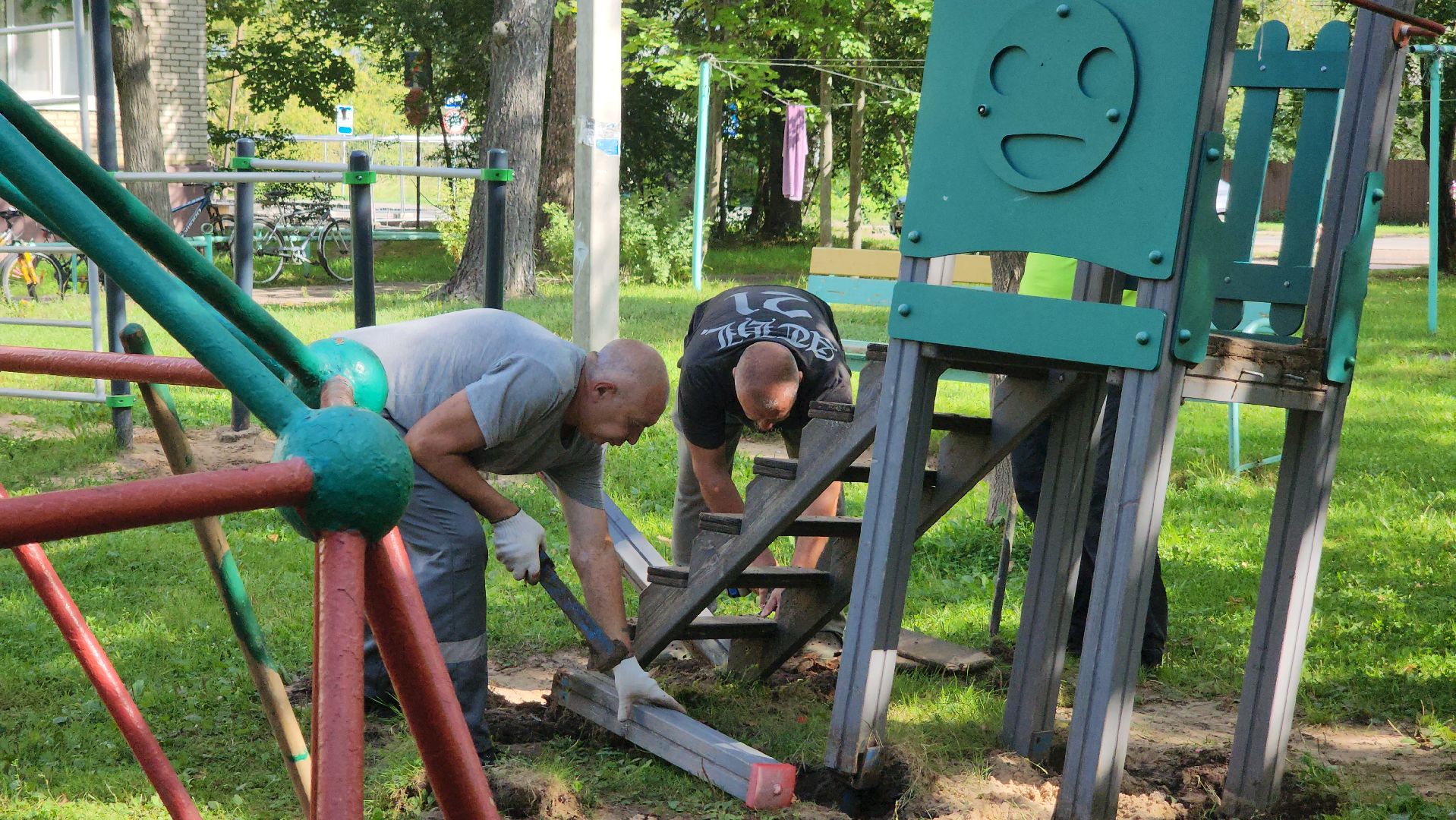 Дубна, Детская площадка, Демонтаж, Замена игровых элементов,