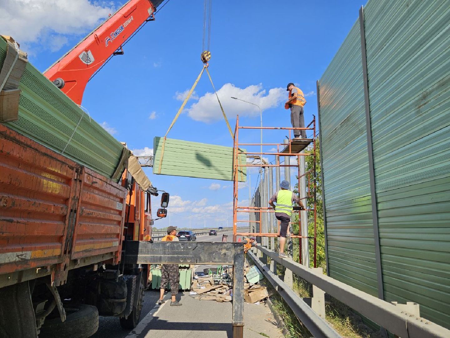 шумозащитные экраны, дорога, трасса, м-5 урал,