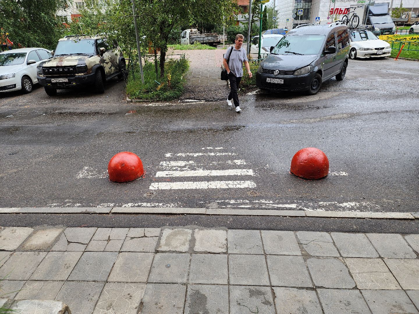 одинцово, благоустройство, ограда, противопарковочная полусфера, контейнерная площадка, план добрых дел,