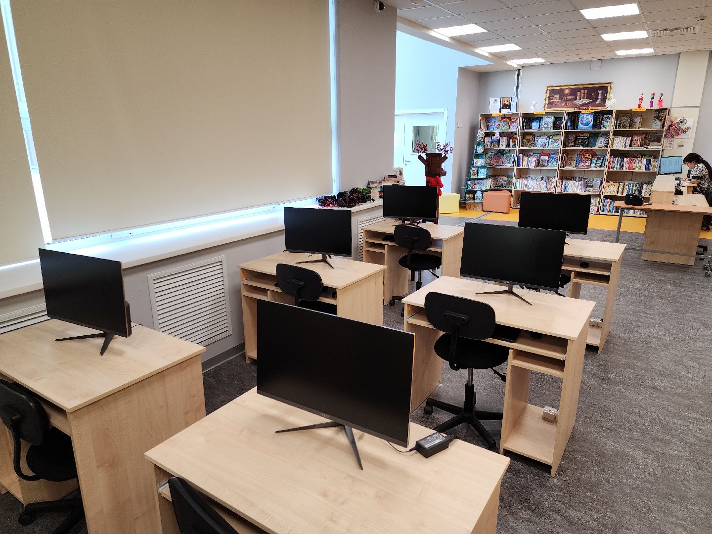 можайск, школьная библиотека, день знаний, 1 сентября, подготовка к 1 сентября, можайский городской округ, гимназия 4,