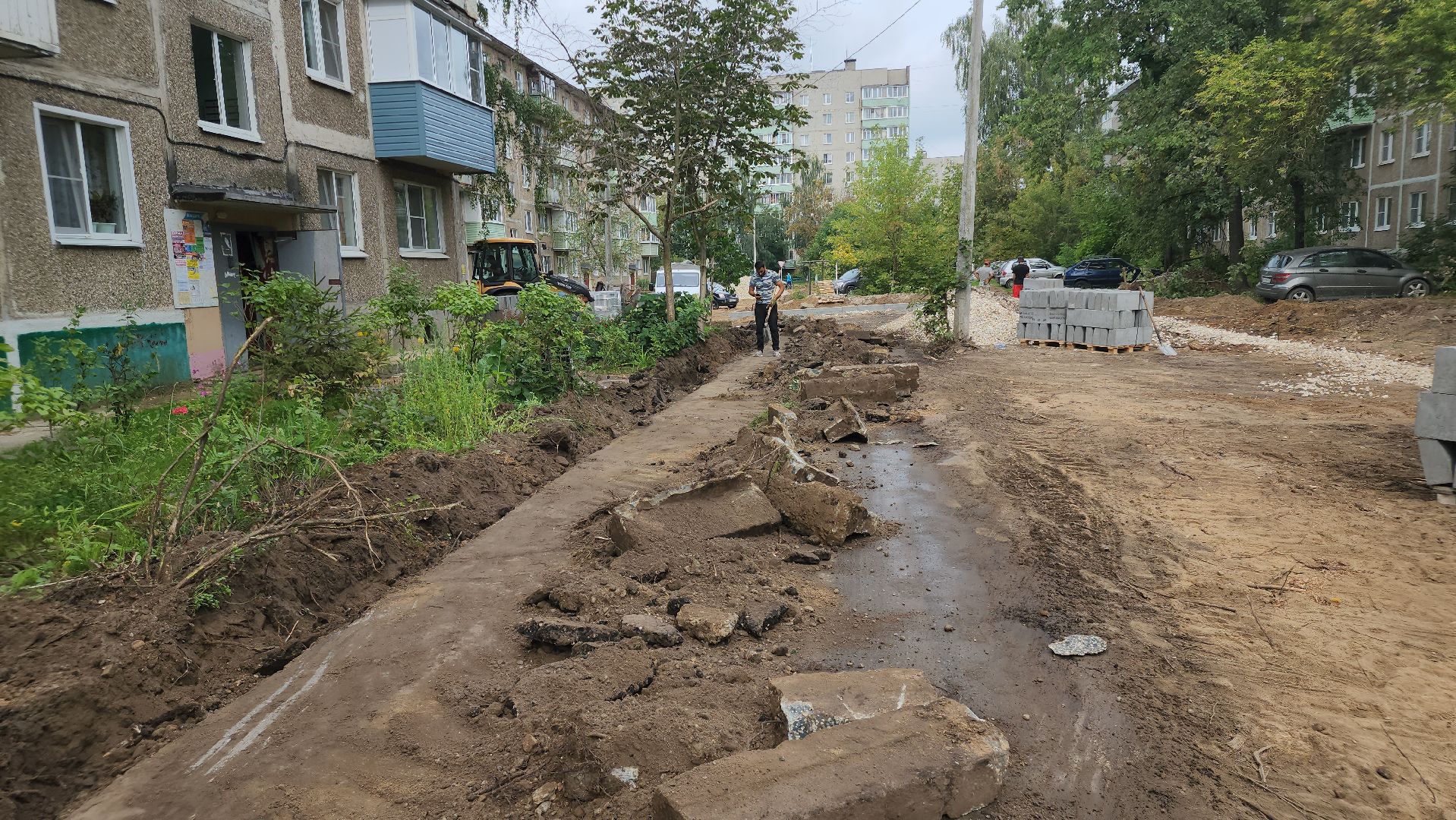 егорьевск, благоустройство, парковка, проезд, двор, двор асфальт,