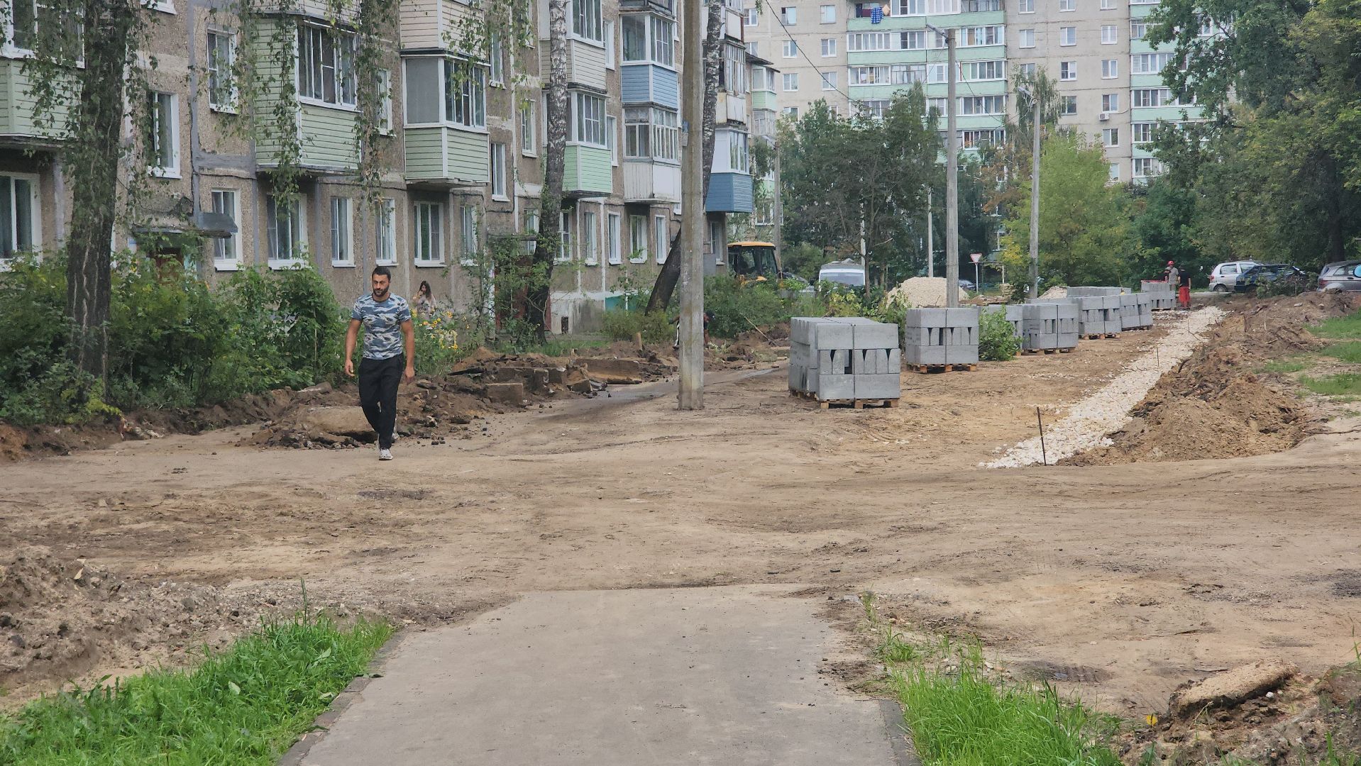 егорьевск, благоустройство, парковка, проезд, двор, двор асфальт,