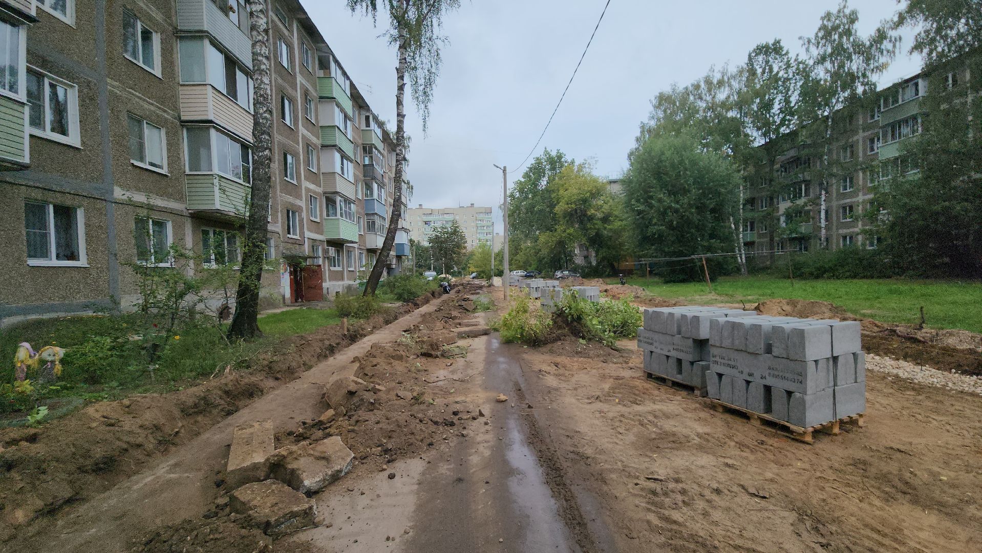 егорьевск, благоустройство, парковка, проезд, двор, двор асфальт,