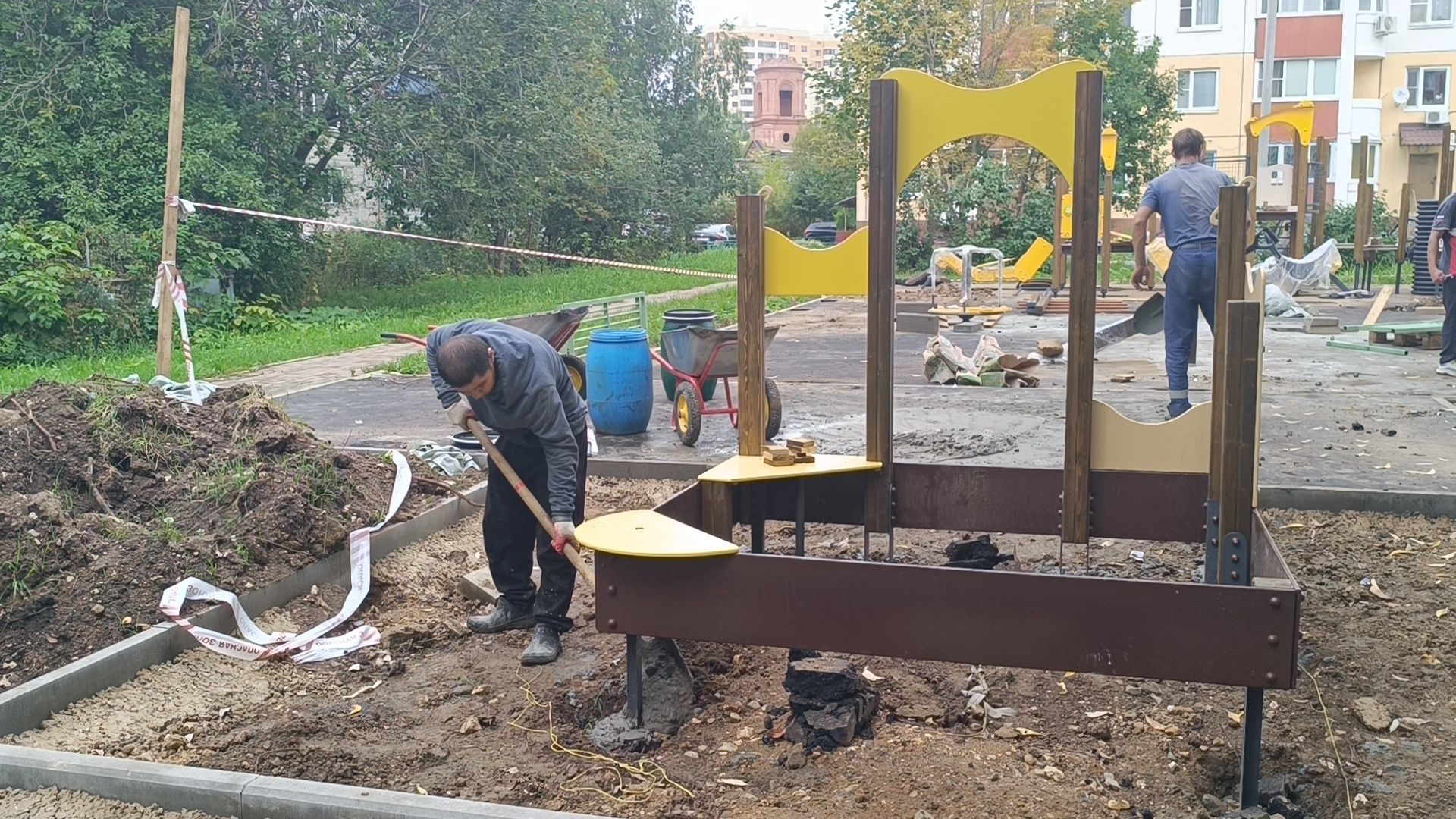 детская площадка, благоустройство, лобня,