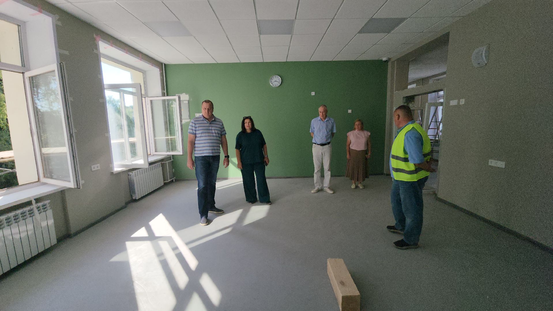 серпухов, туровская школа, местечко данки, капитальный ремонт школы, строительная готовность,