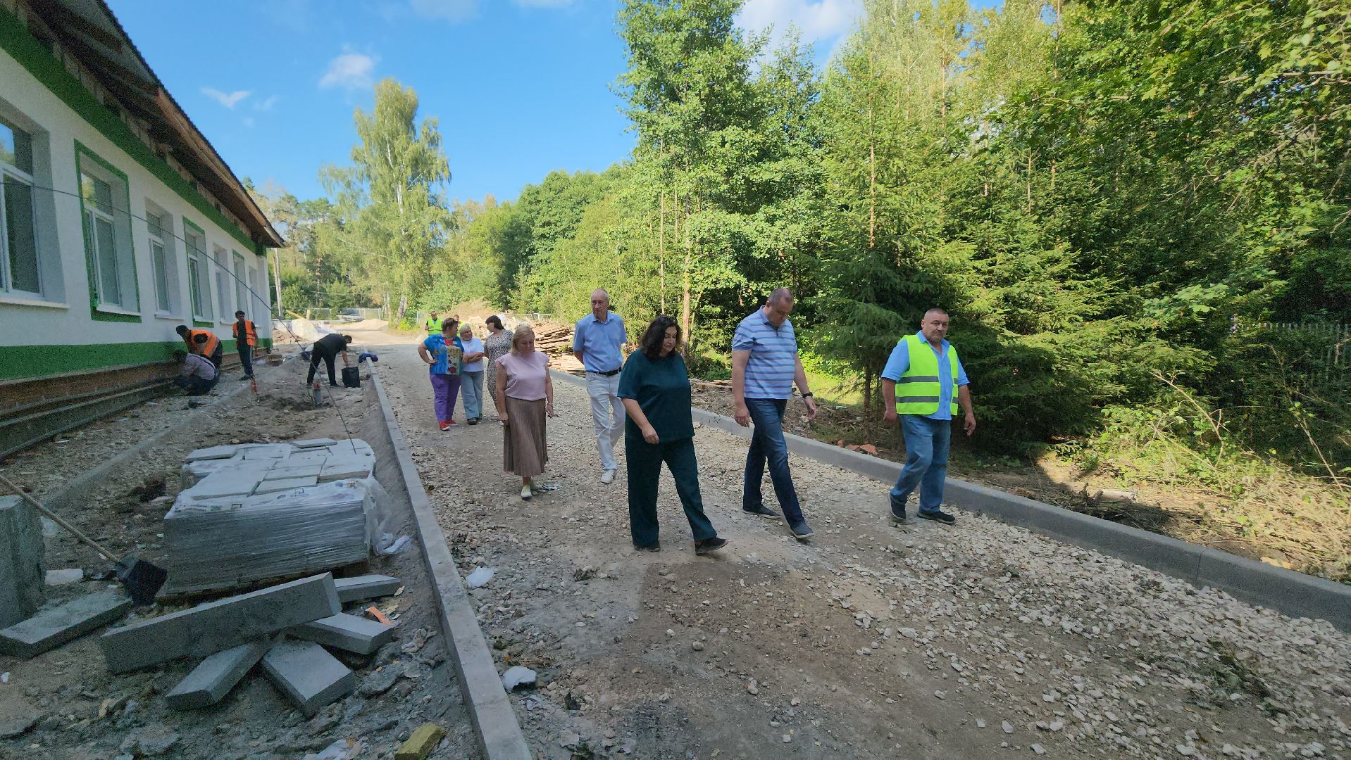 серпухов, туровская школа, местечко данки, капитальный ремонт школы, строительная готовность,