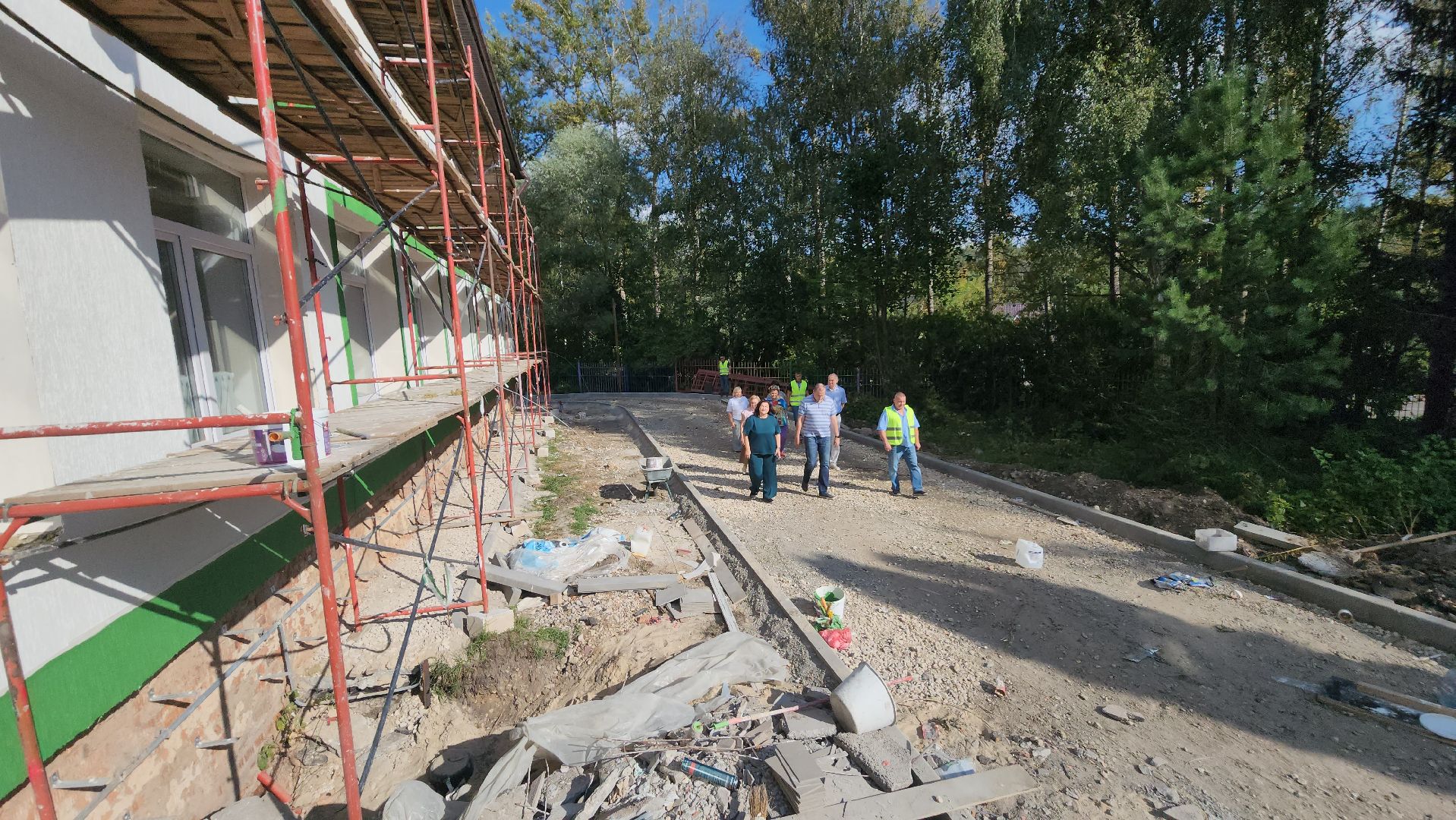 серпухов, туровская школа, местечко данки, капитальный ремонт школы, строительная готовность,