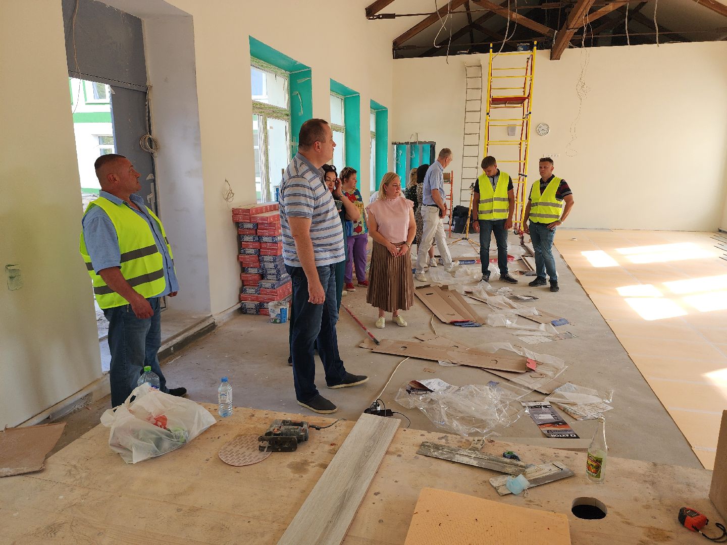 серпухов, туровская школа, местечко данки, капитальный ремонт школы, строительная готовность,