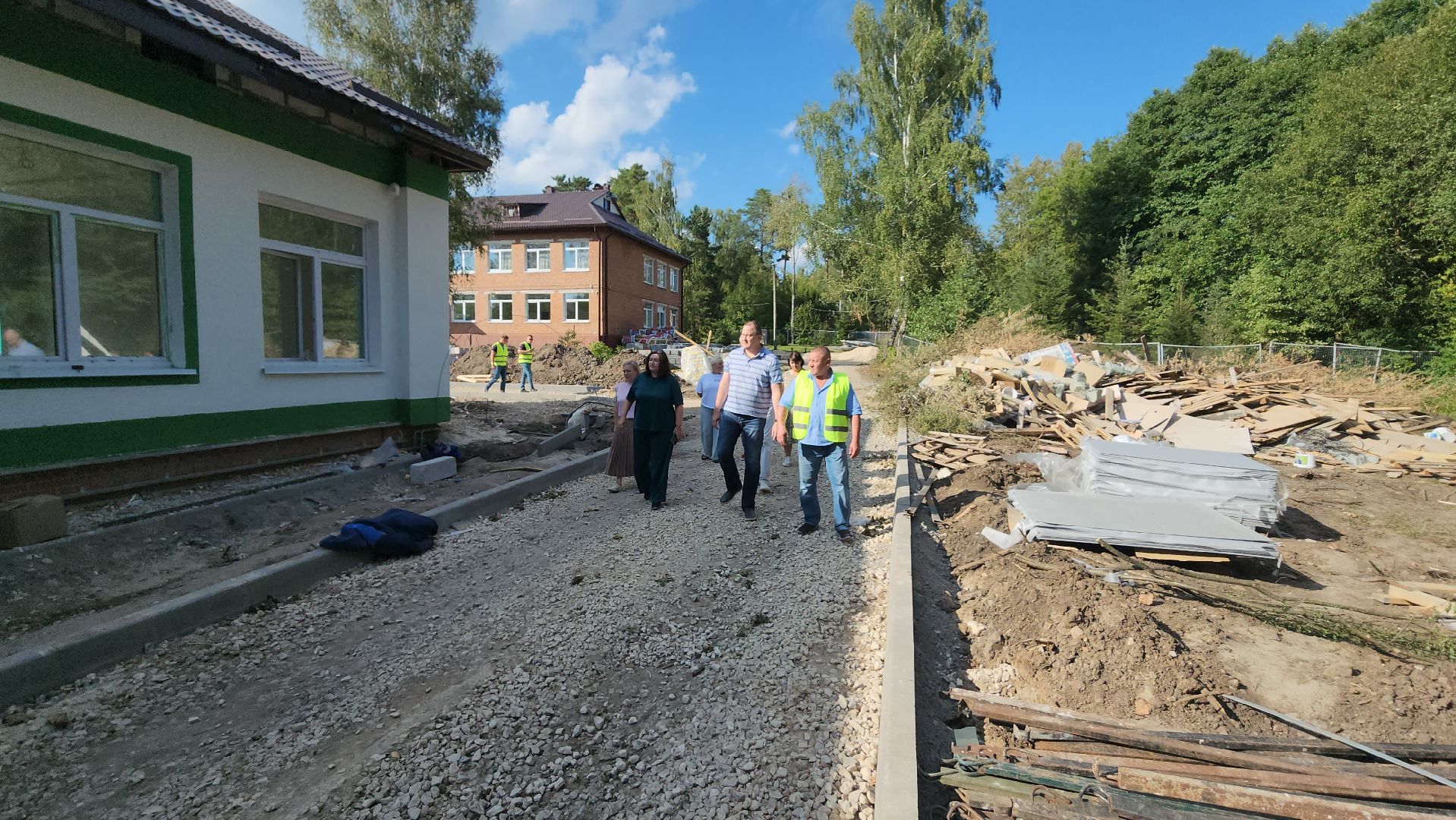 серпухов, туровская школа, местечко данки, капитальный ремонт школы, строительная готовность,