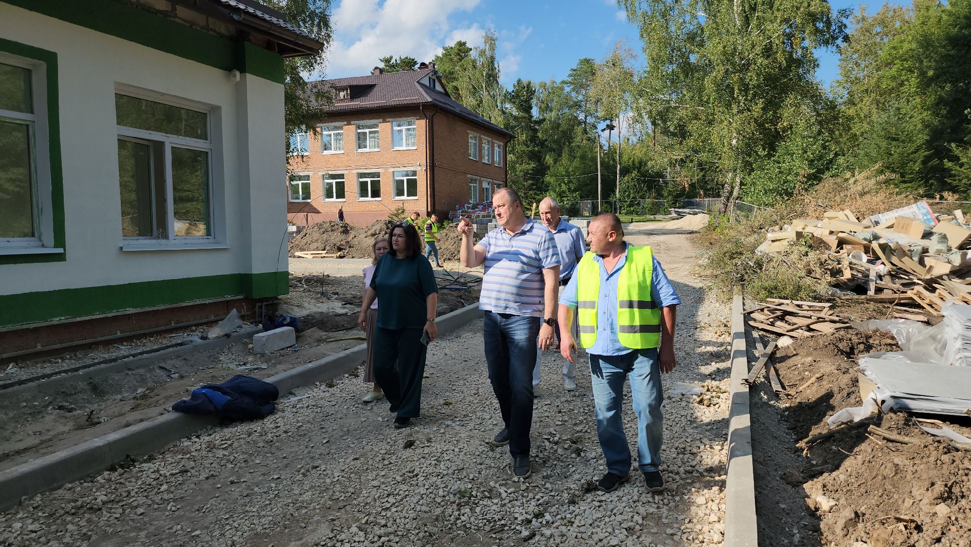серпухов, туровская школа, местечко данки, капитальный ремонт школы, строительная готовность,