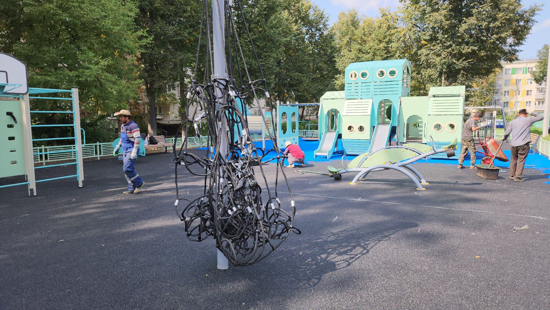кашира, благоустройство, модернизация детской площадки, безопасное покрытие,