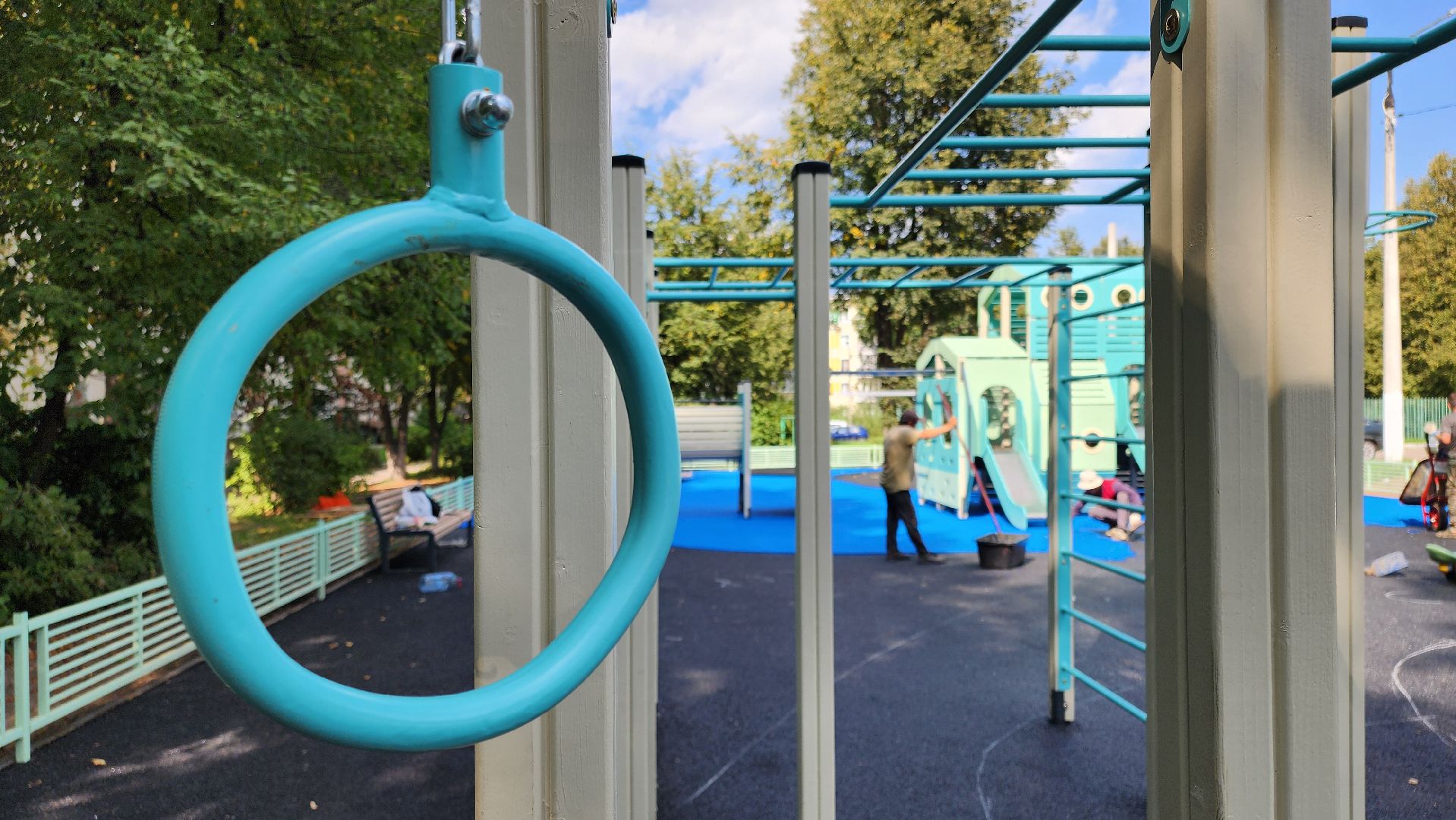 кашира, благоустройство, модернизация детской площадки, безопасное покрытие,