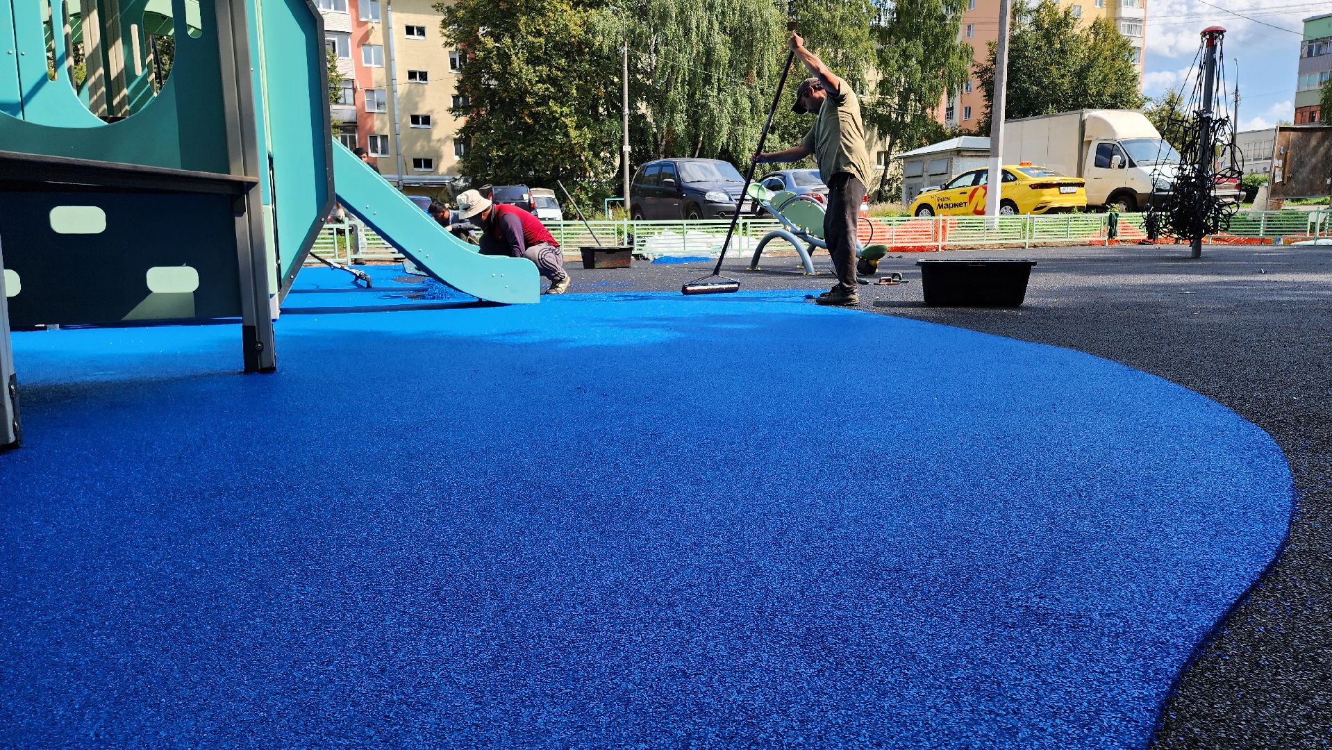 кашира, благоустройство, модернизация детской площадки, безопасное покрытие,