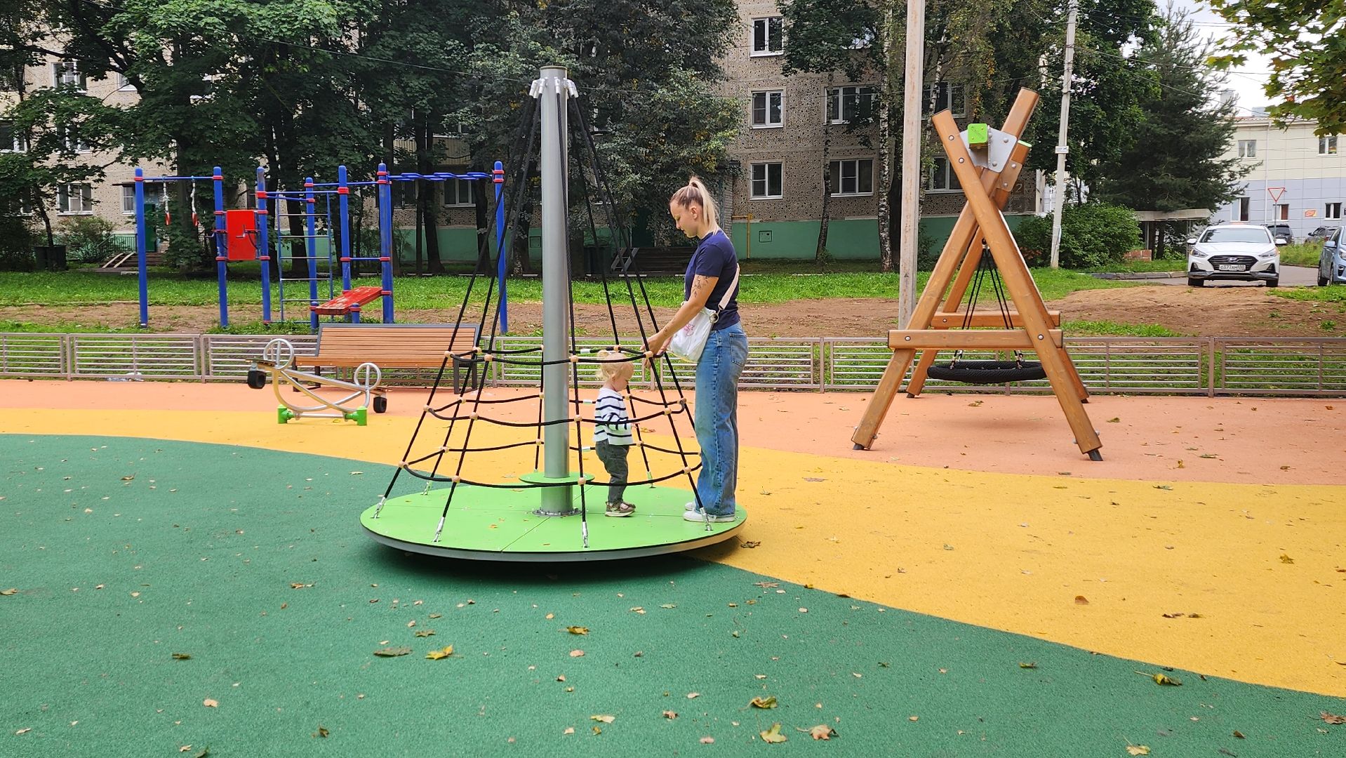 Солнечногорск, микрорайон Рекинцо, дети, детская площадка, игровой комплекс,