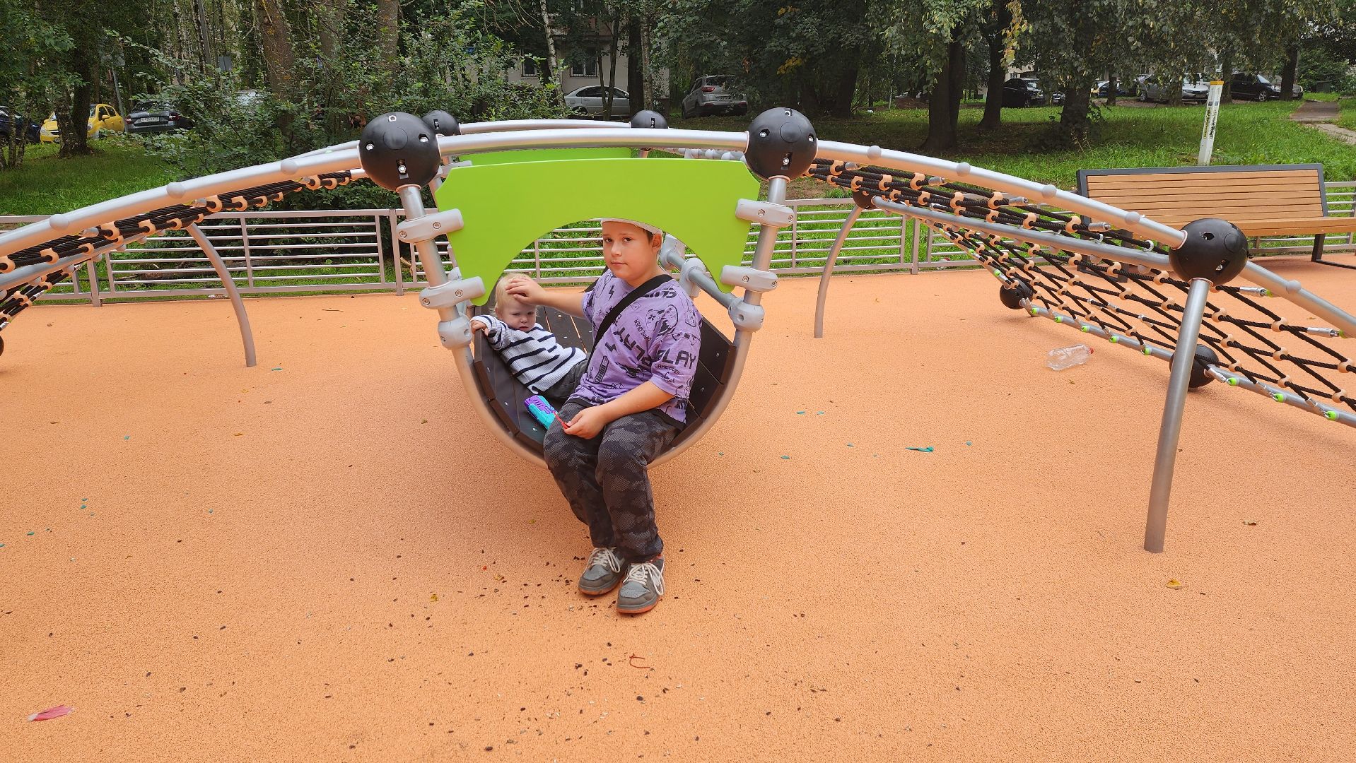 Солнечногорск, микрорайон Рекинцо, дети, детская площадка, игровой комплекс,
