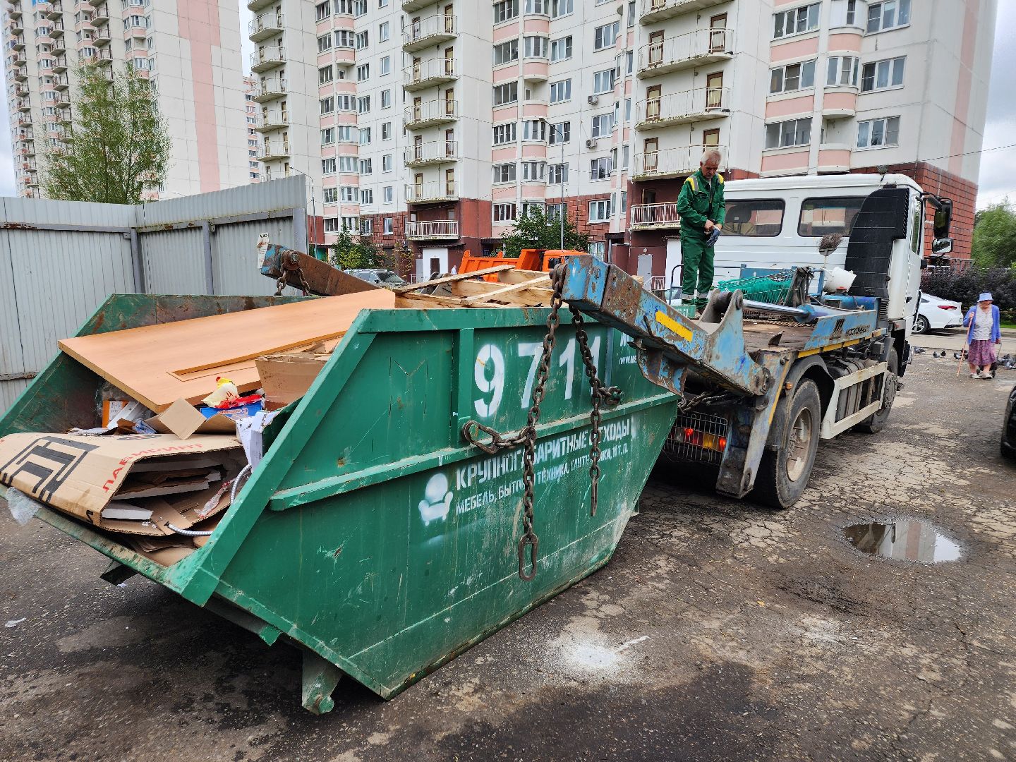 Чехов, крупногабаритные отходы, вывоз мусора, обращение с ТКО, региональный оператор, специализированные компании, горячая линия 122, МСК-НТ,