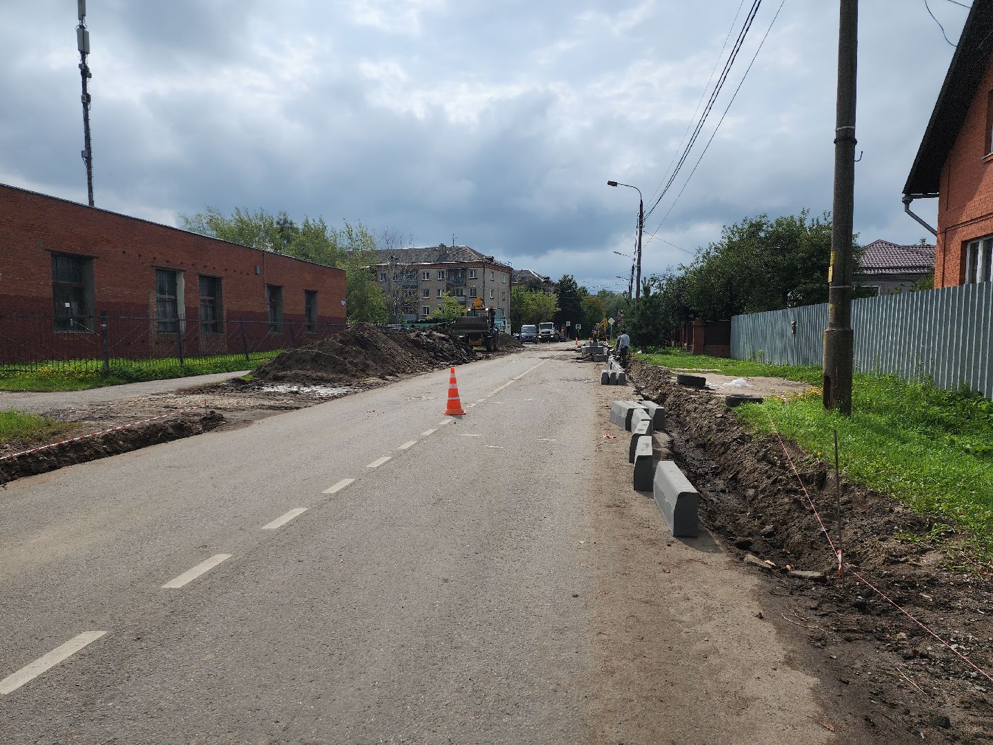 серпухов, подмосковье, ремонт дороги,