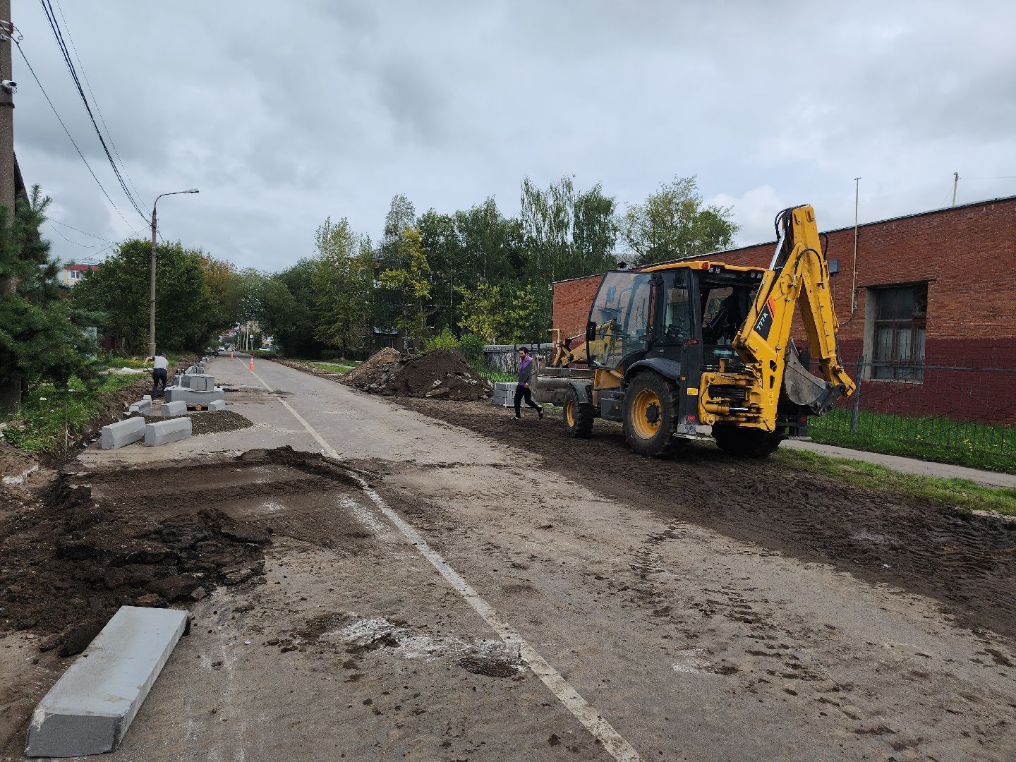 серпухов, подмосковье, ремонт дороги,