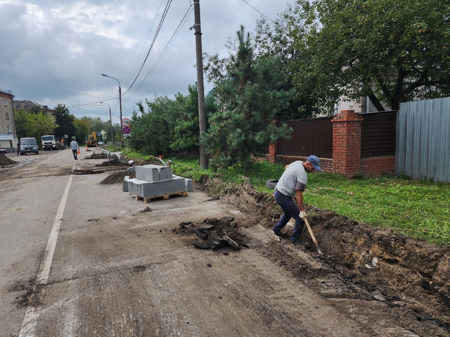 серпухов, подмосковье, ремонт дороги,