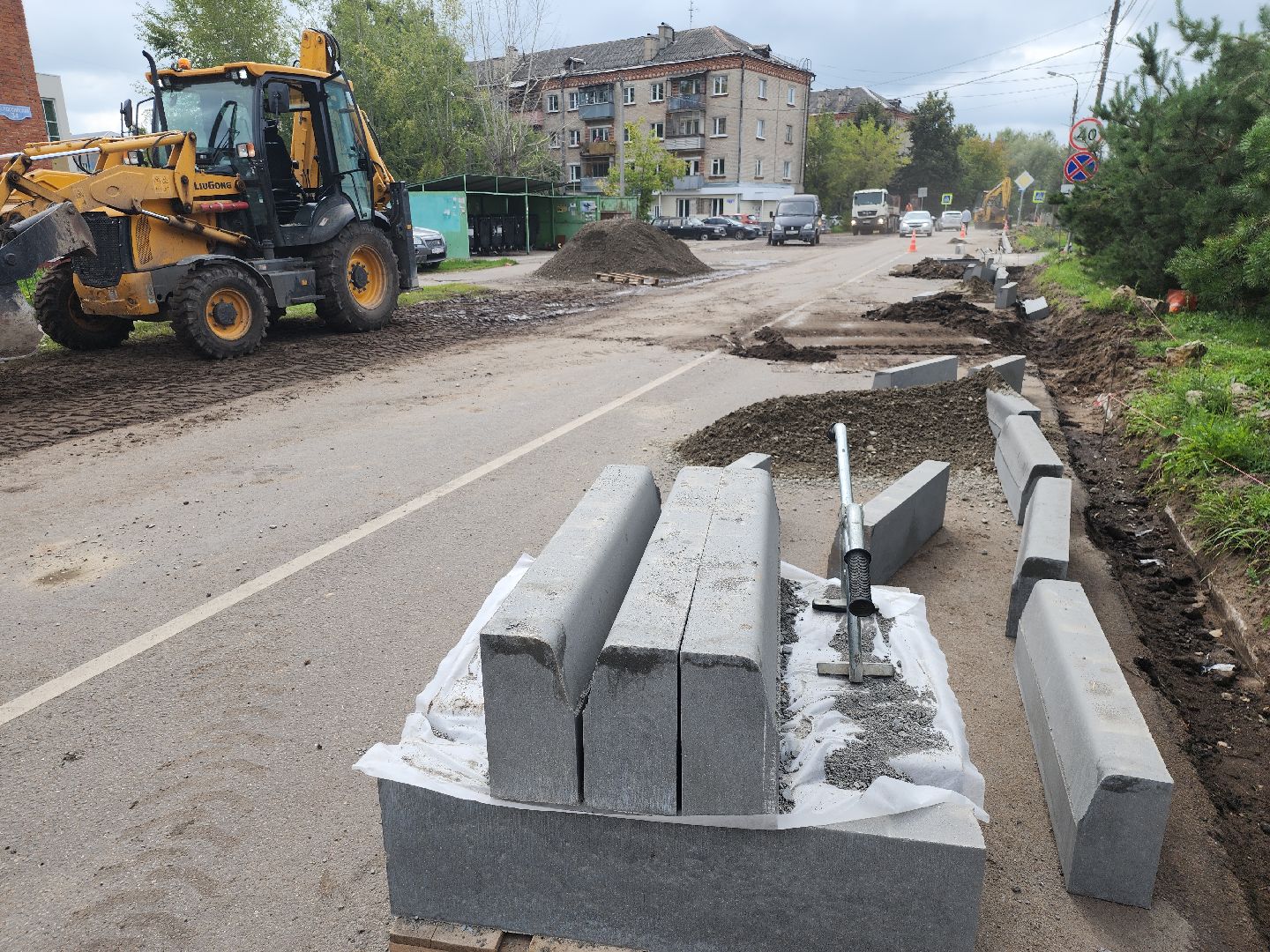 серпухов, подмосковье, ремонт дороги,