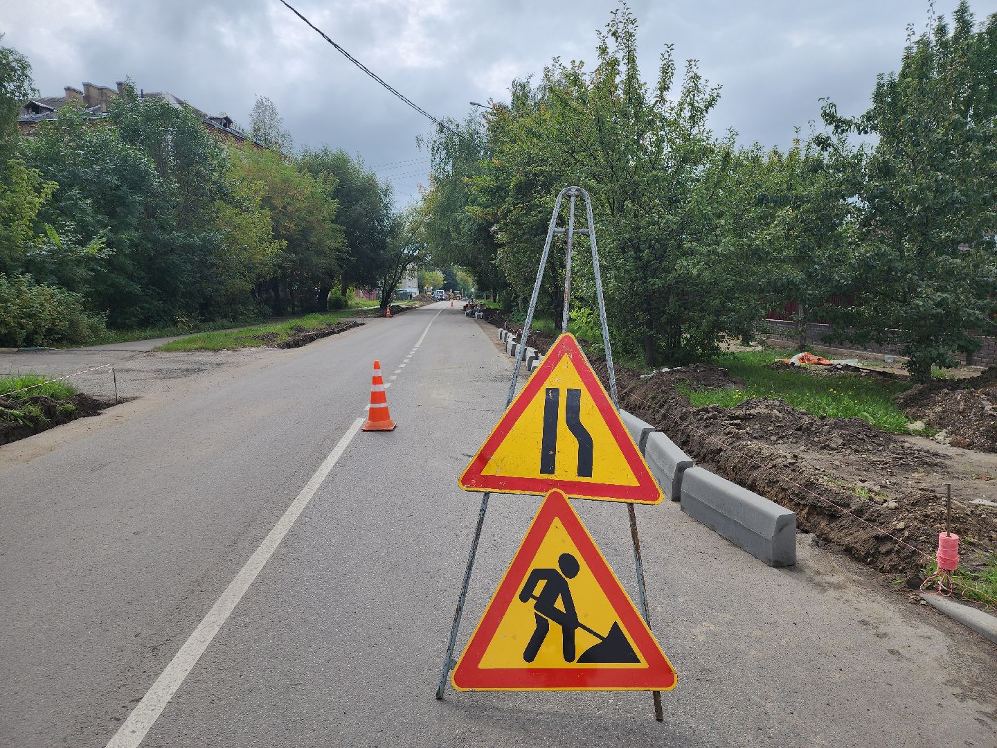 серпухов, подмосковье, ремонт дороги,