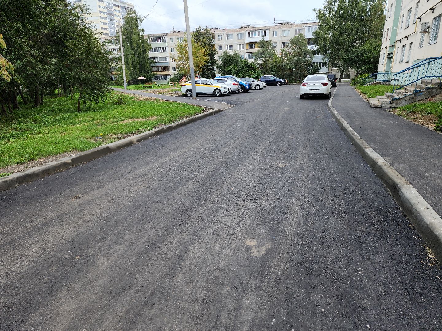 серпухов, подмосковье, комплексное благоустройство двора,