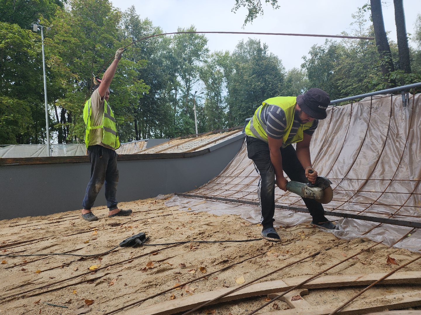серпухов, подмосковье, строительство скейт площадки,