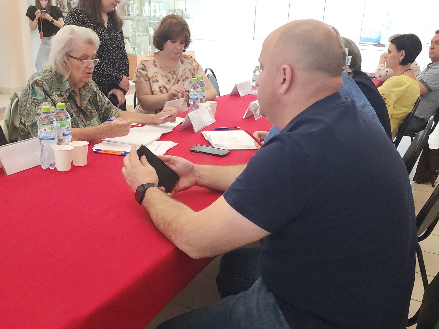 встреча с жителями, больница,