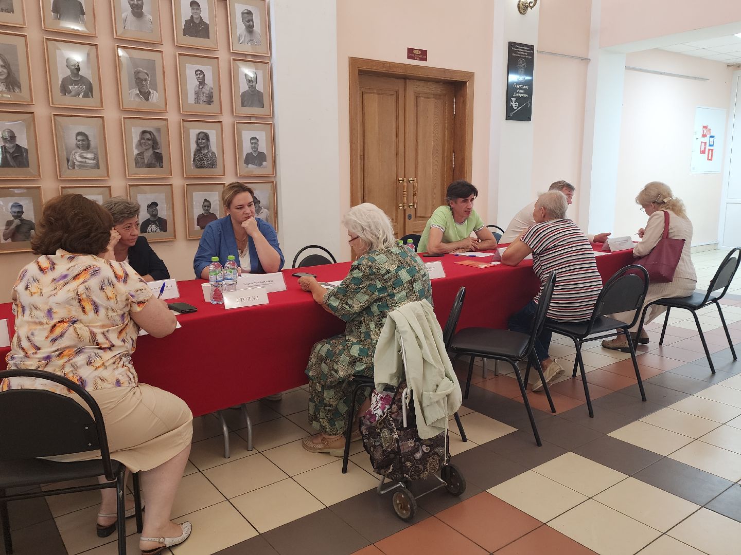 встреча с жителями, больница,