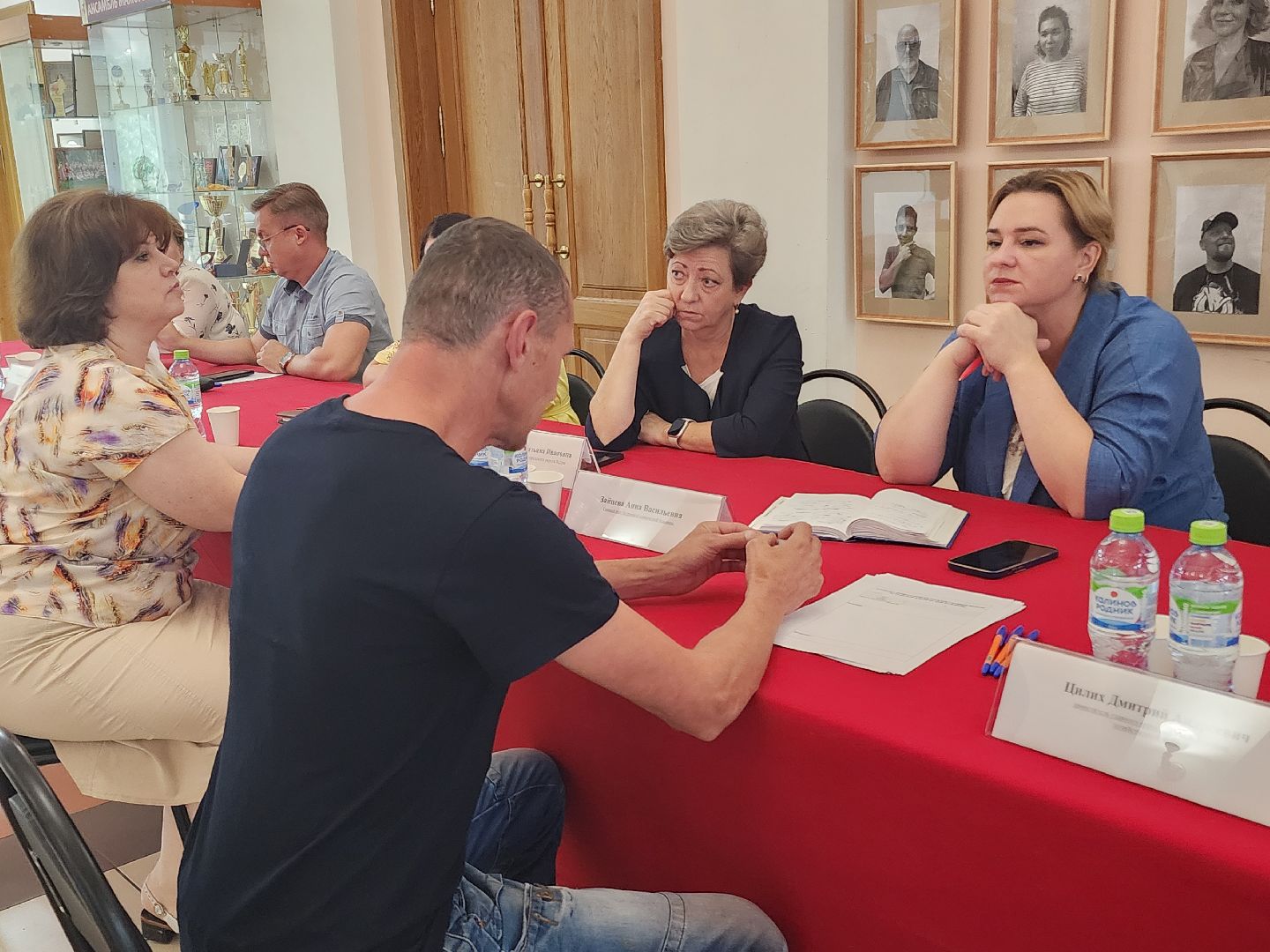 встреча с жителями, больница,