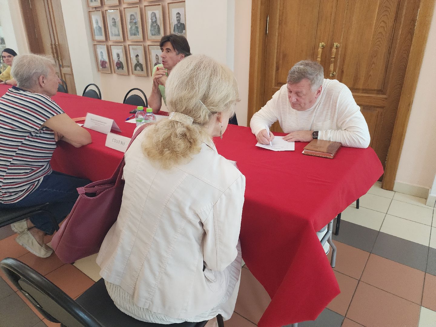 встреча с жителями, больница,