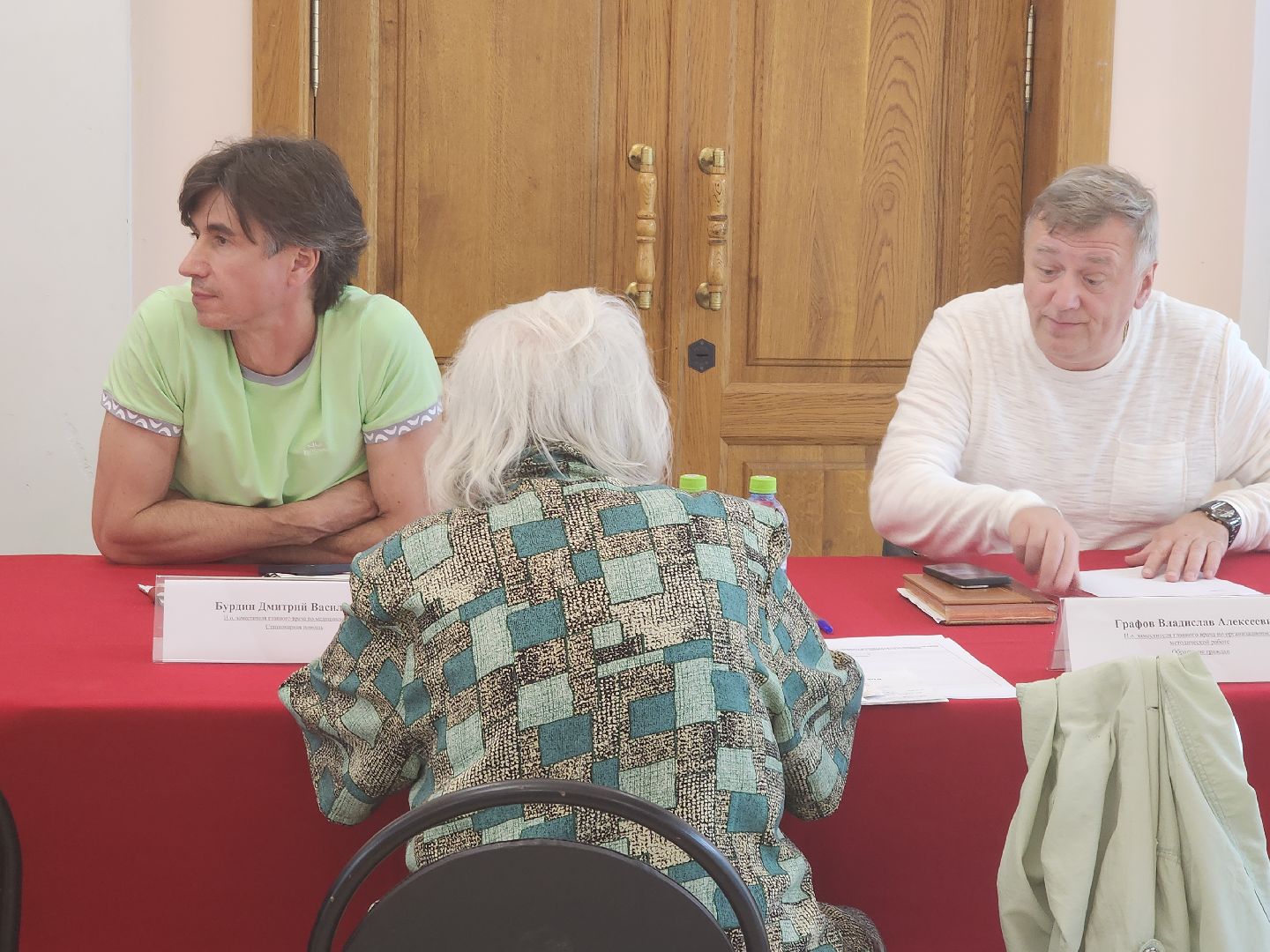 встреча с жителями, больница,