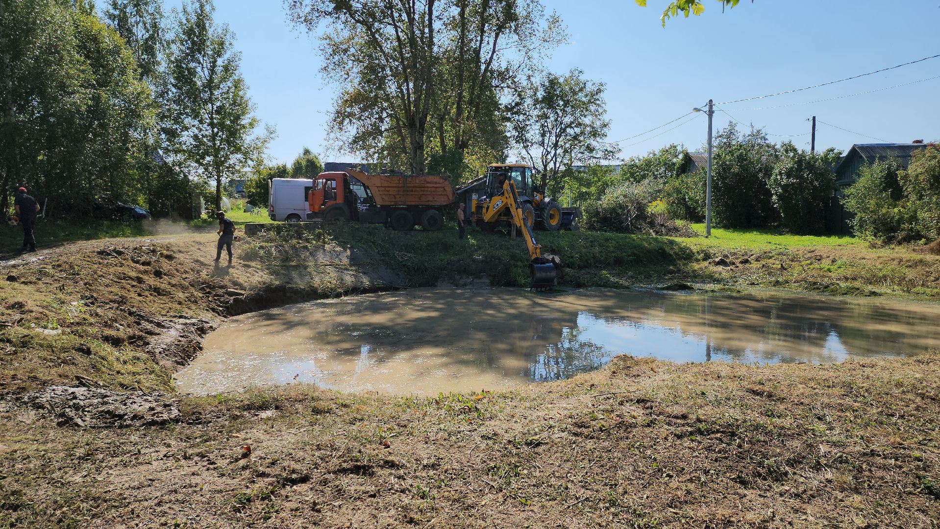 Противопожарный пруд, противопожарная безопасность, противопожарный водоем, можайск, калужское, можайский городской округ, московская область,