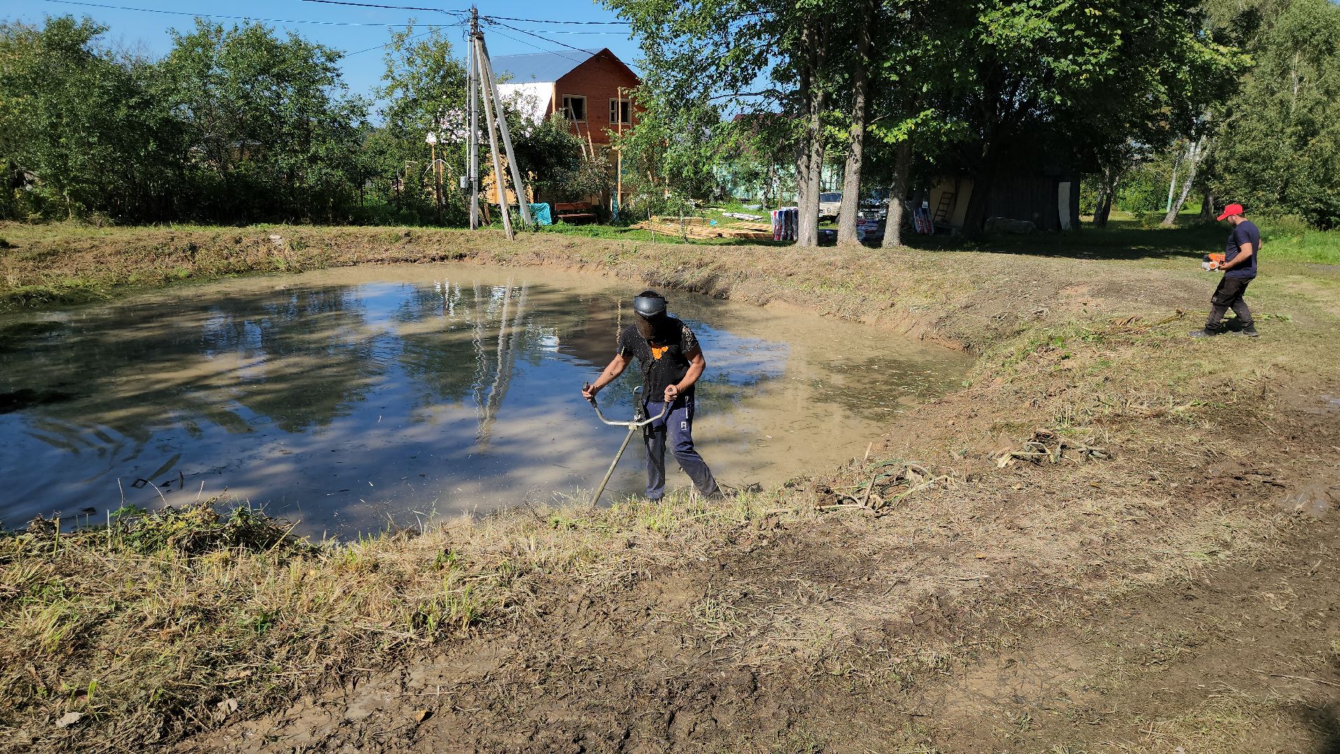 Противопожарный пруд, противопожарная безопасность, противопожарный водоем, можайск, калужское, можайский городской округ, московская область,