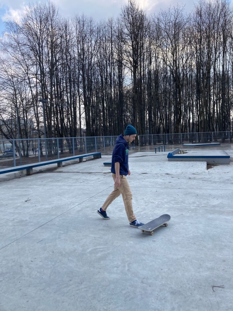 Солнечногорск, весна, скейт-парк, финты, молодежь