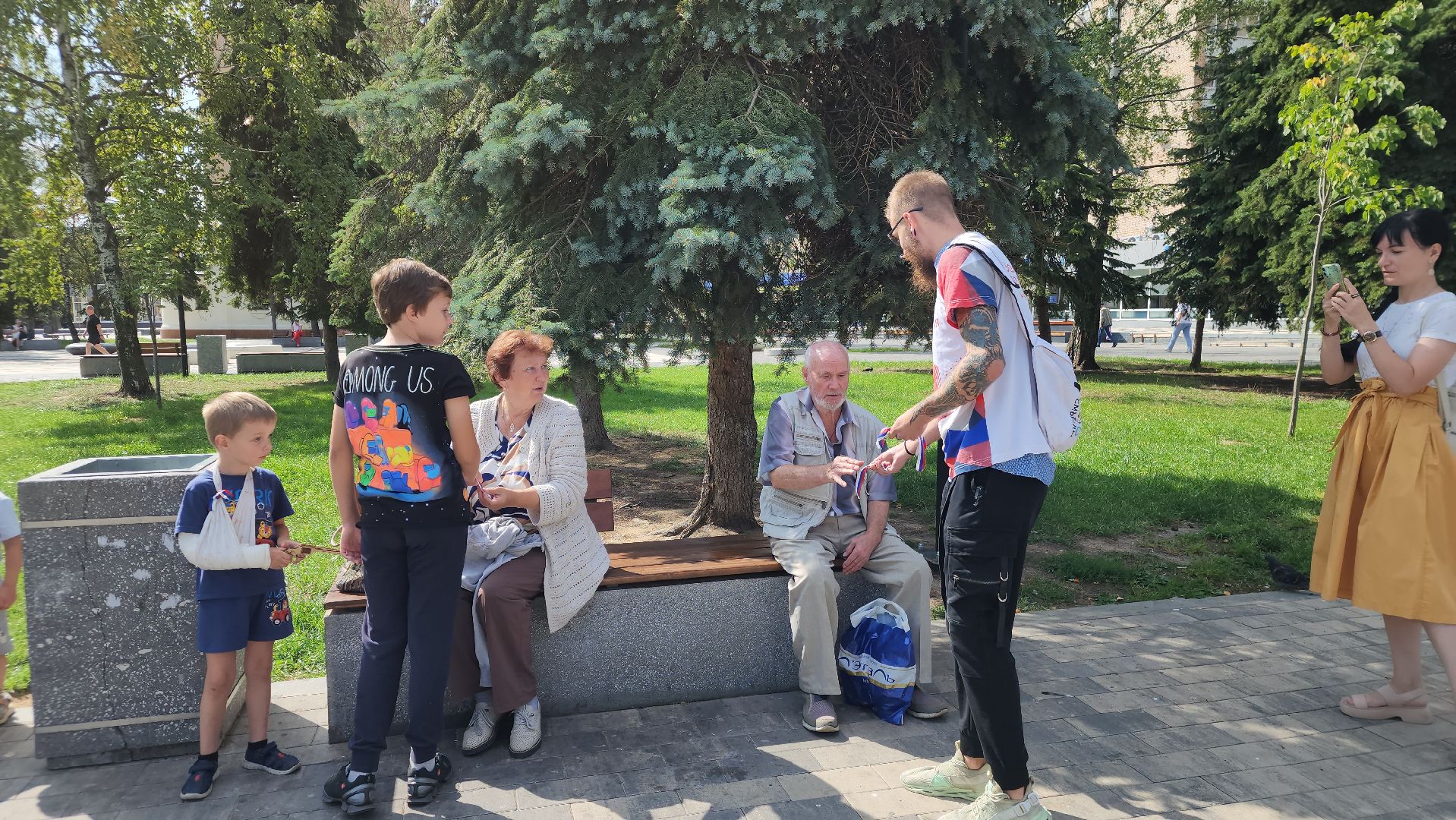 российский триколор, ступино, волонтеры подмосковья,