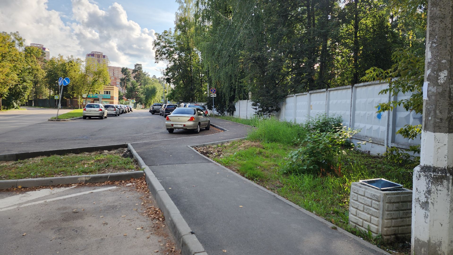 пушкино, дорожный ремонт, дорожный знак, тротуары, автобусная остановка, асфальтирование дорог,