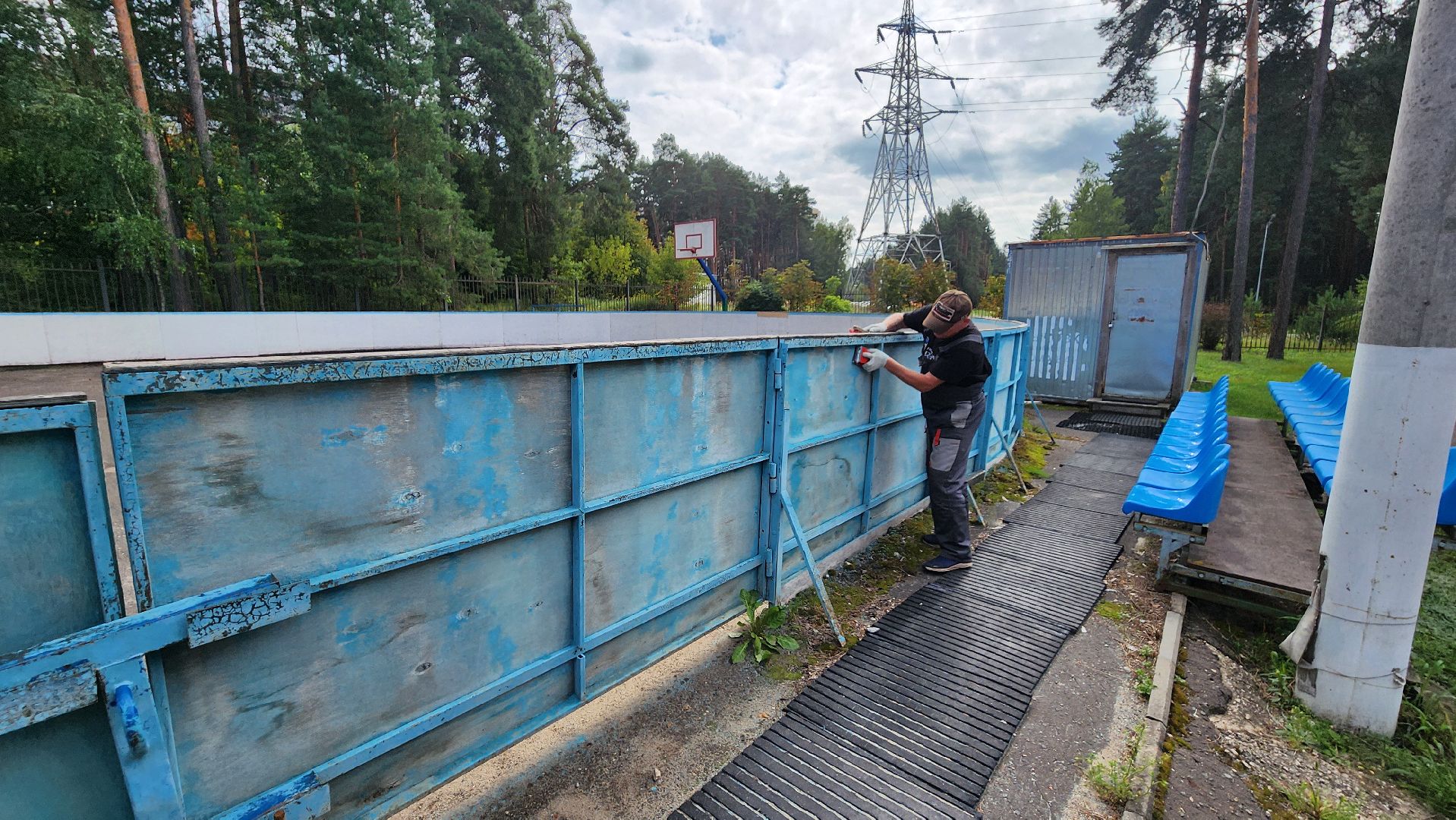 протвино, дс импульс, хоккейная коробка, спорт, подготовка к спортивному сезону,